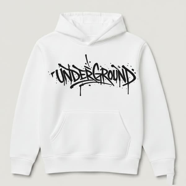 DROP 001 · Buzo Hoodie Blanco