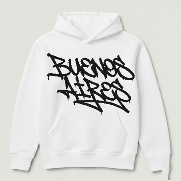 DROP 003 · Buzo Hoodie Blanco