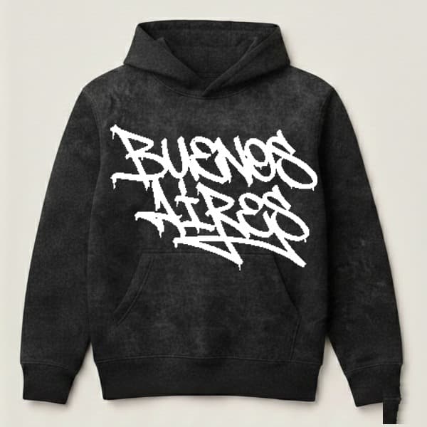 DROP 003 · Buzo Hoodie Stone Wash